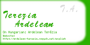 terezia ardelean business card